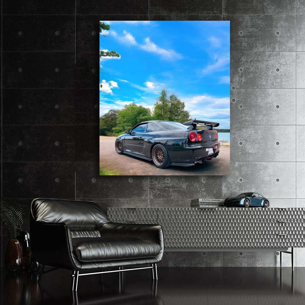 Nissan Skyline GT-R R34 in Nature - Icon of Speed and Style