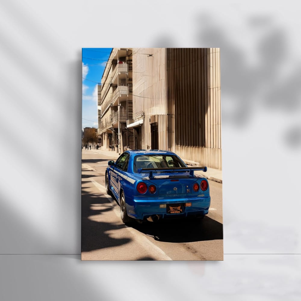 Nissan GT-R R34 Navigates City’s Tight Streets - Iconic Ride