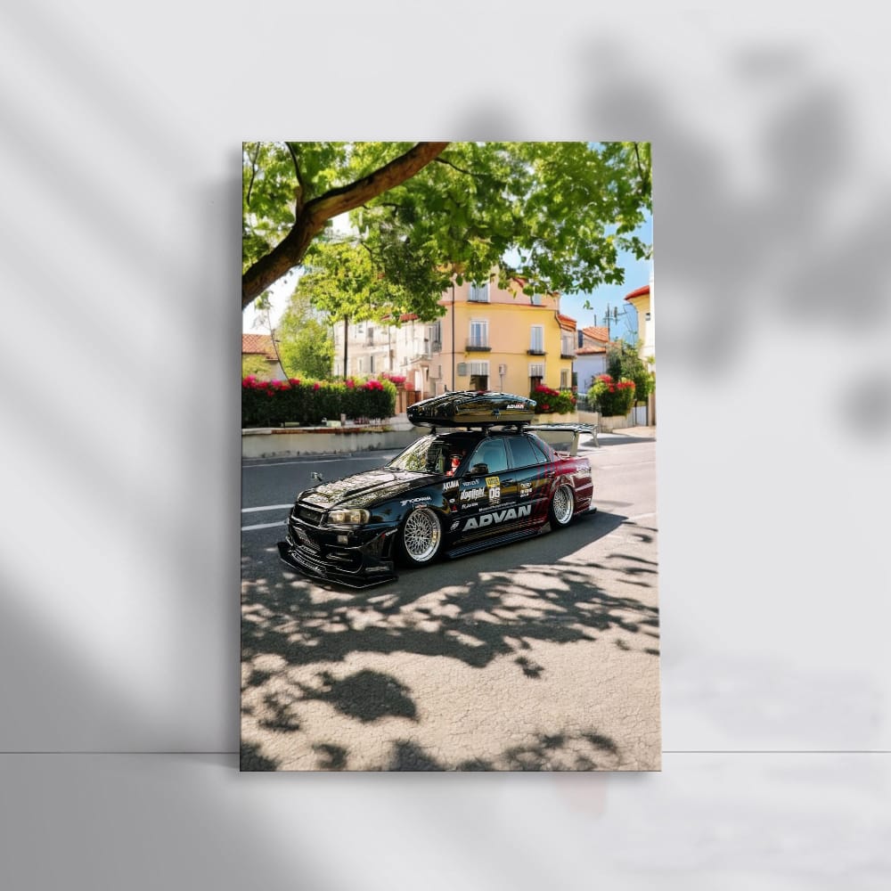 Nissan Skyline GT-R R34 Cruising Valencia Streets - Iconic Power