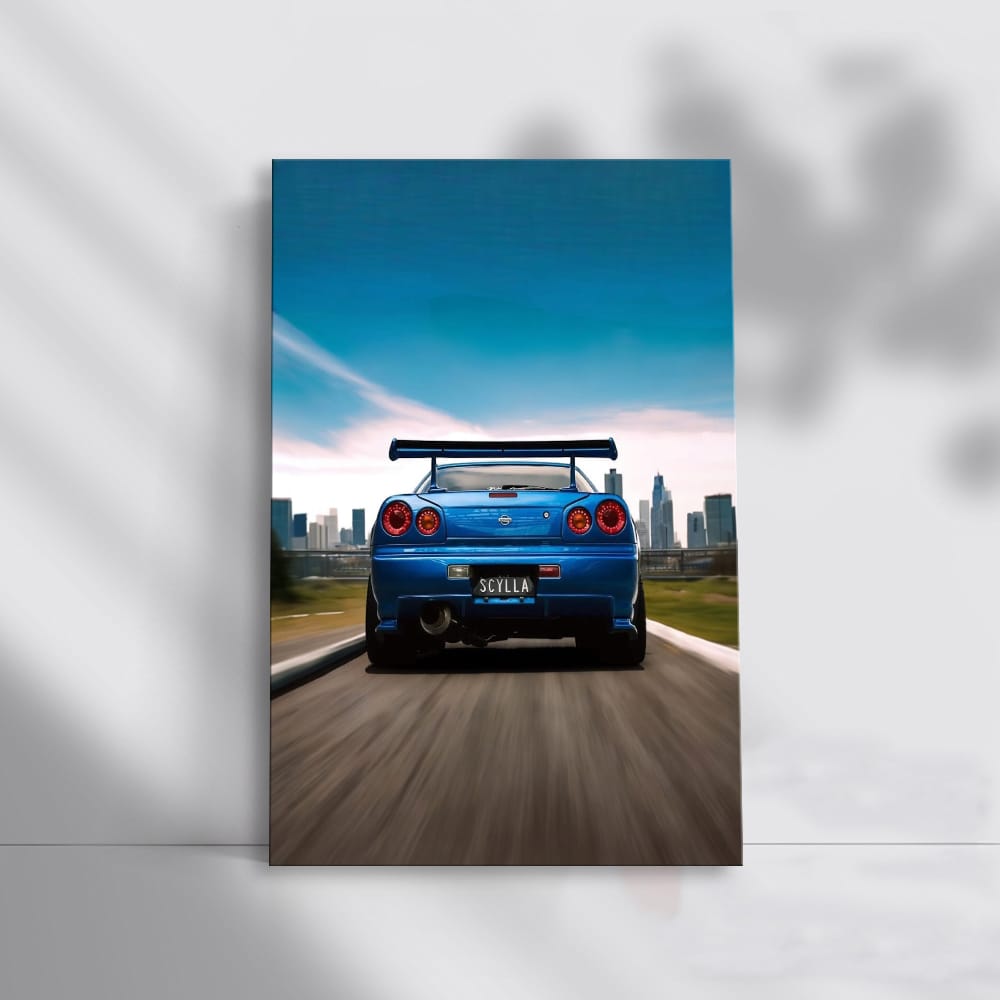 Nissan R34 GT-R Cruising New York Streets - Iconic Performance