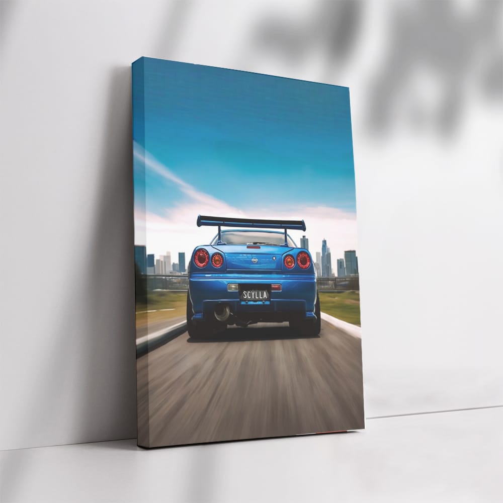 Nissan R34 GT-R Cruising New York Streets - Iconic Performance