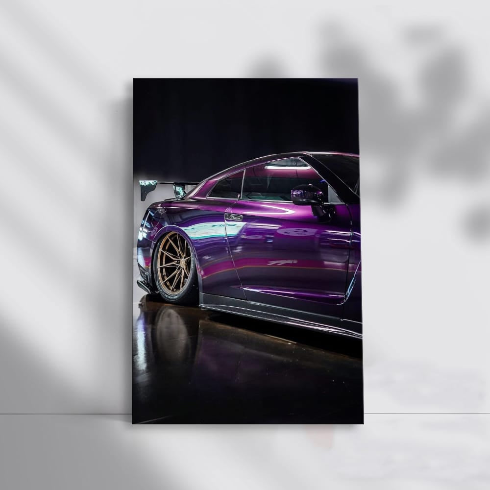 Nissan GT-R R35 Nighttime Parking Glory - Power Unleashed