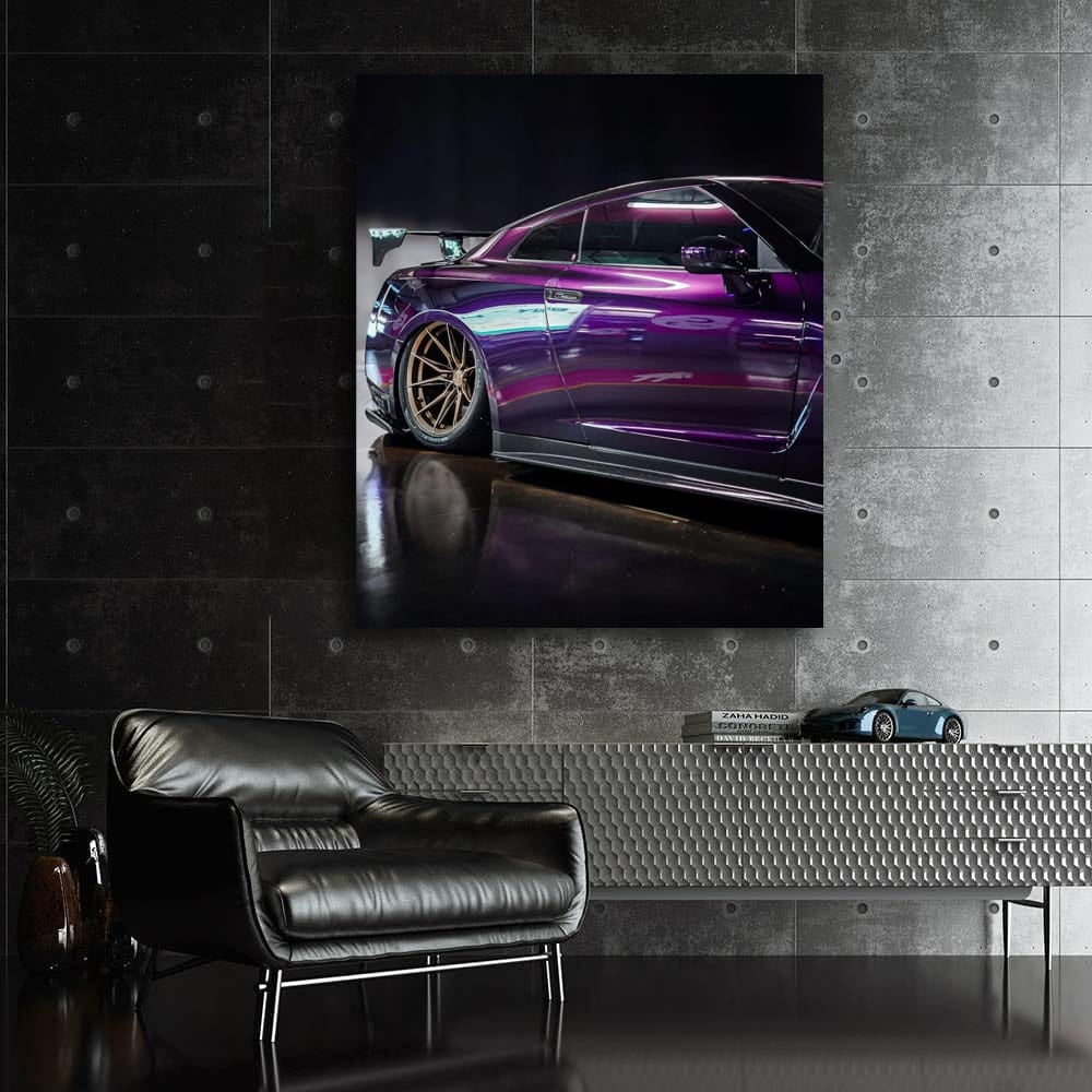 Nissan GT-R R35 Nighttime Parking Glory - Power Unleashed