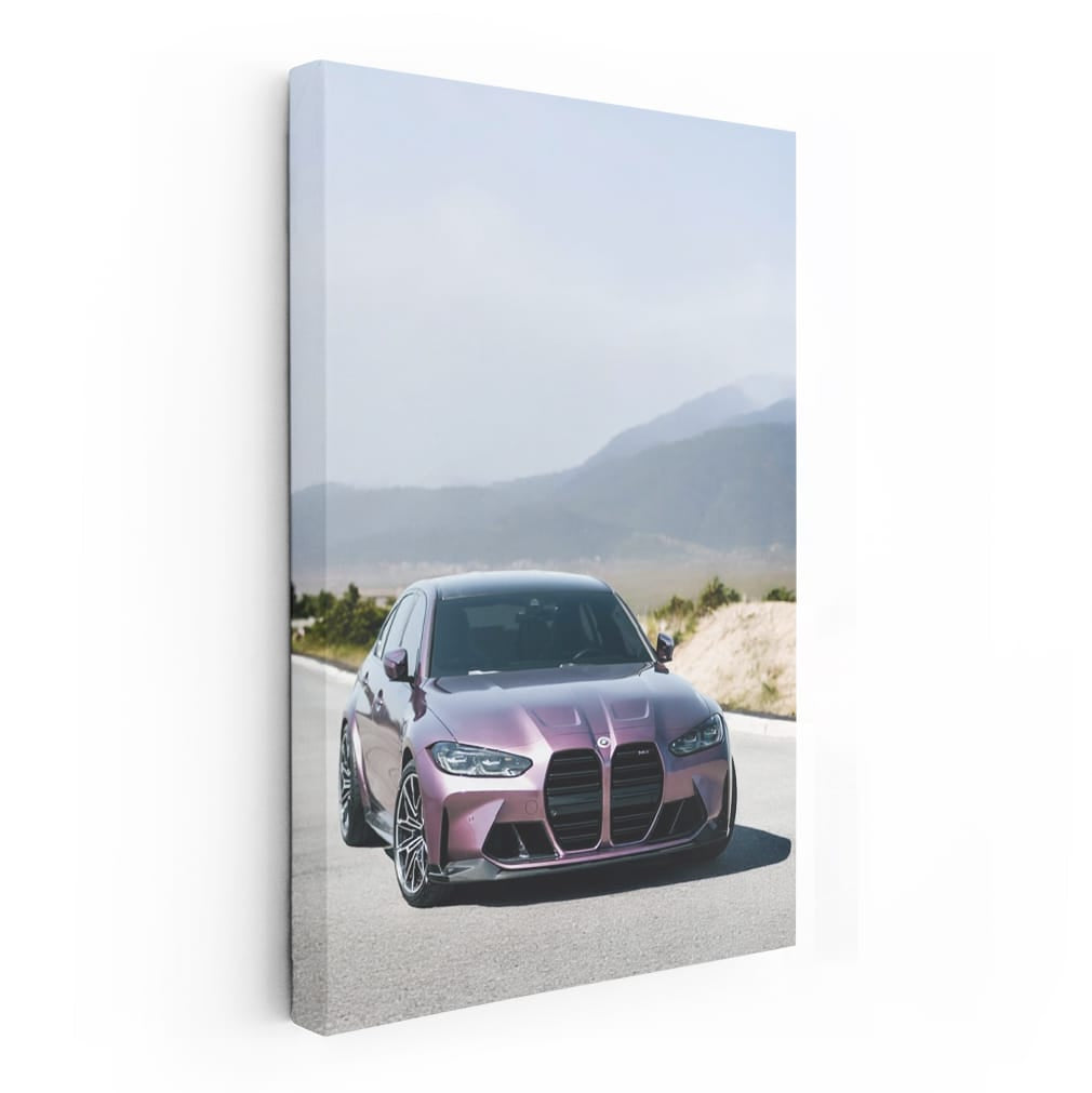 Pink Purple Bmw M3 G8 Wall Art