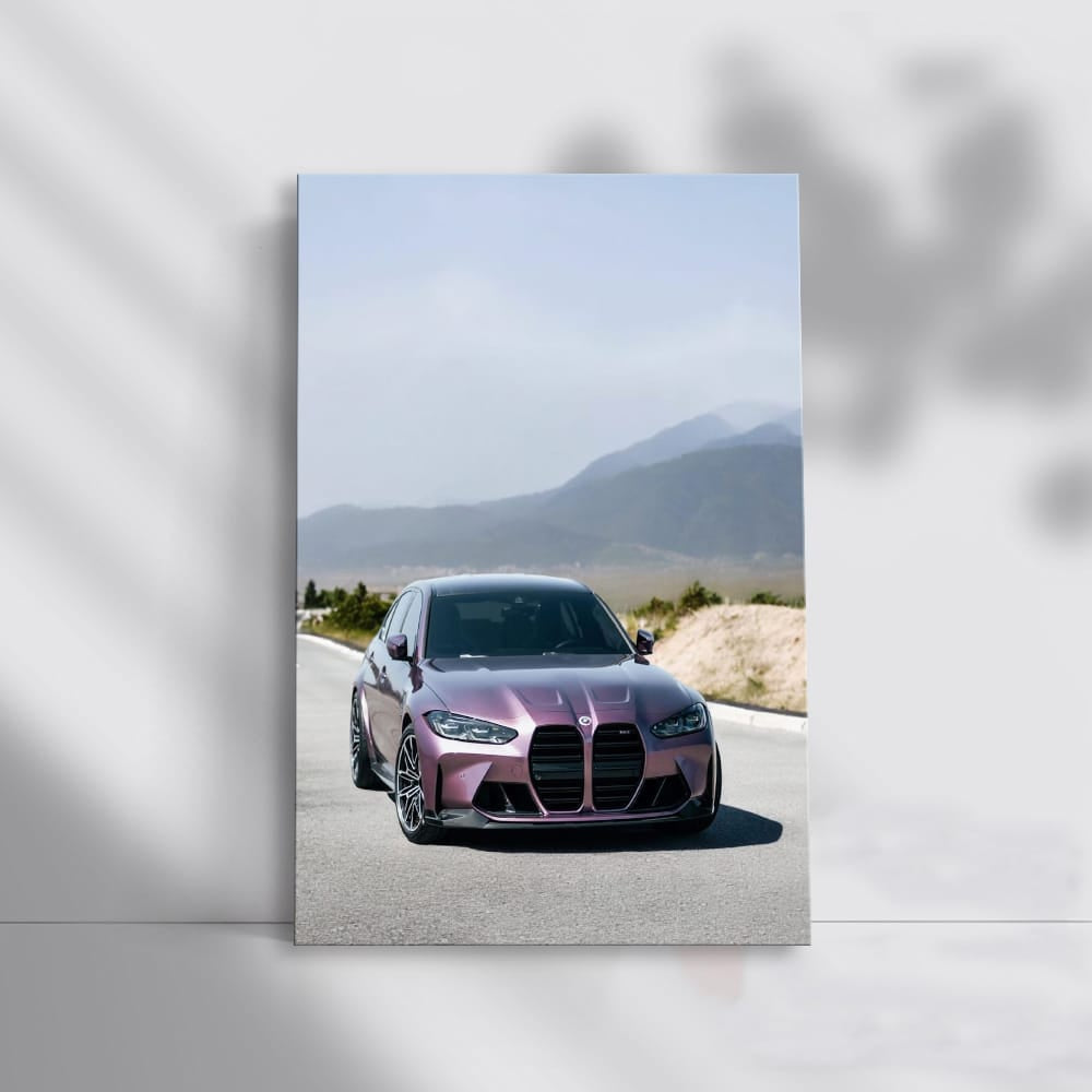 Pink Purple Bmw M3 G8 Wall Art