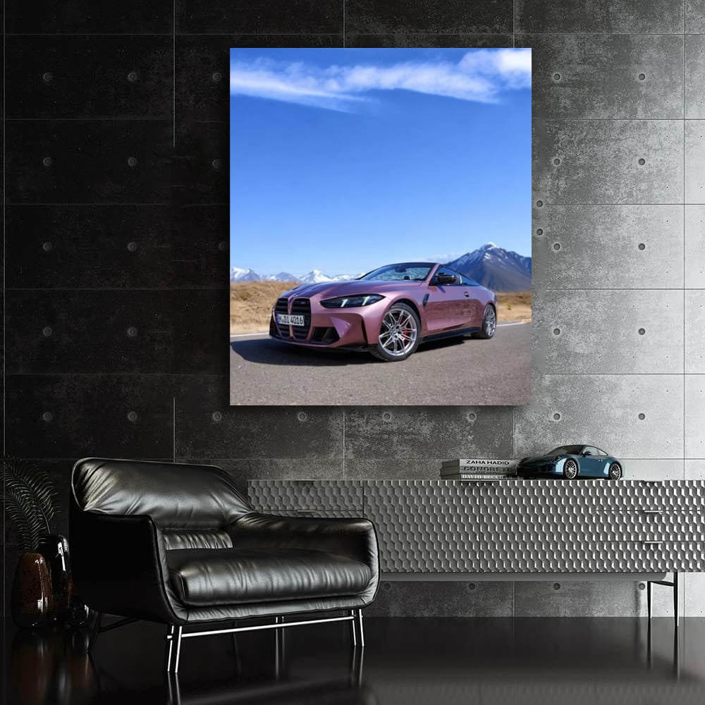 Pink Pearl Bmw M4 Competitio Wall Art