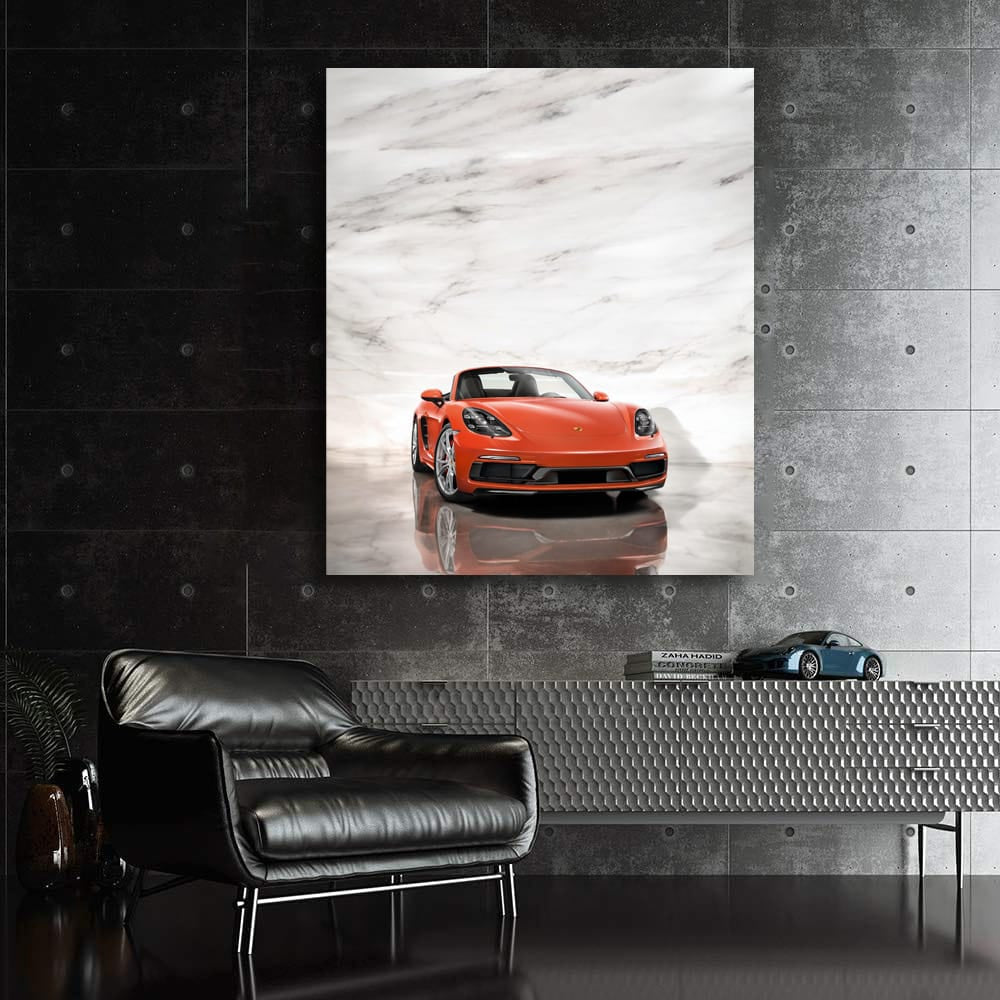 Red Marble Porsche 718 Boxster S - Elegance Meets Power
