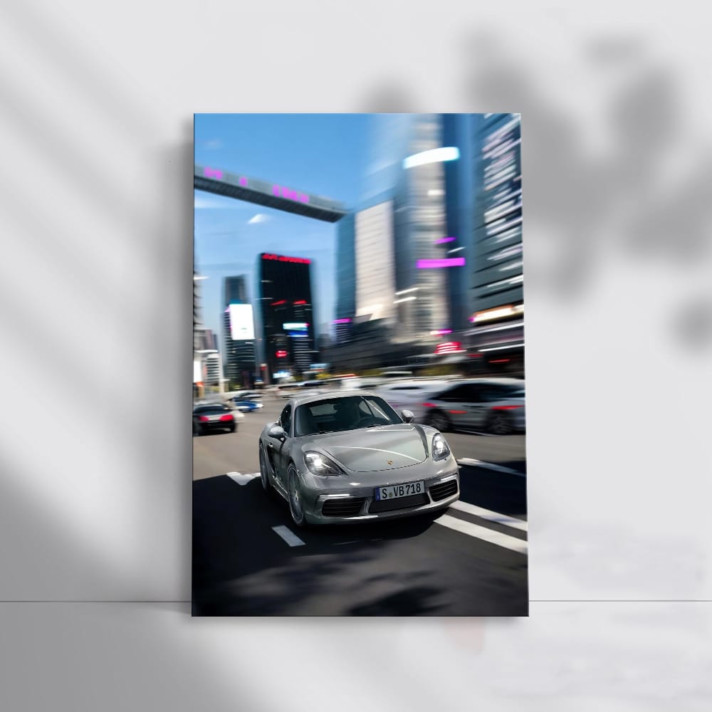 Porsche 718 Cayman S in City - Urban Elegance and Power