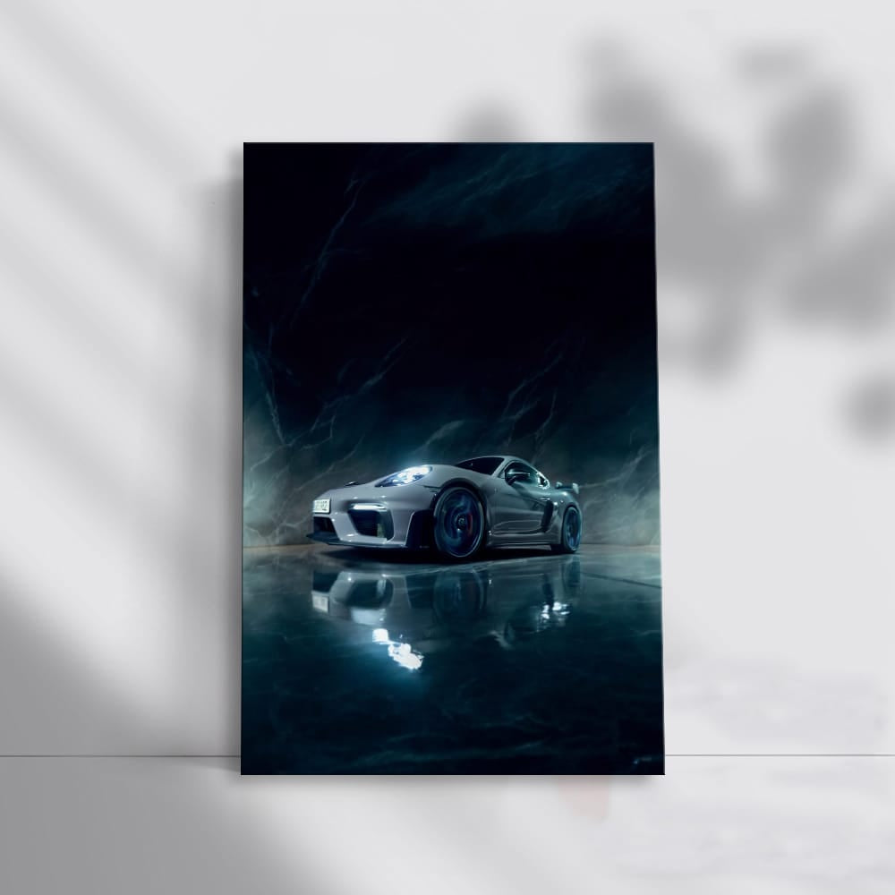 Porsche 718 Cayman on Marble: Elegance Meets Performance