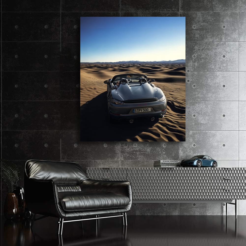 Porsche 718 Spyder RS Roars Through Desert - Pure Performance