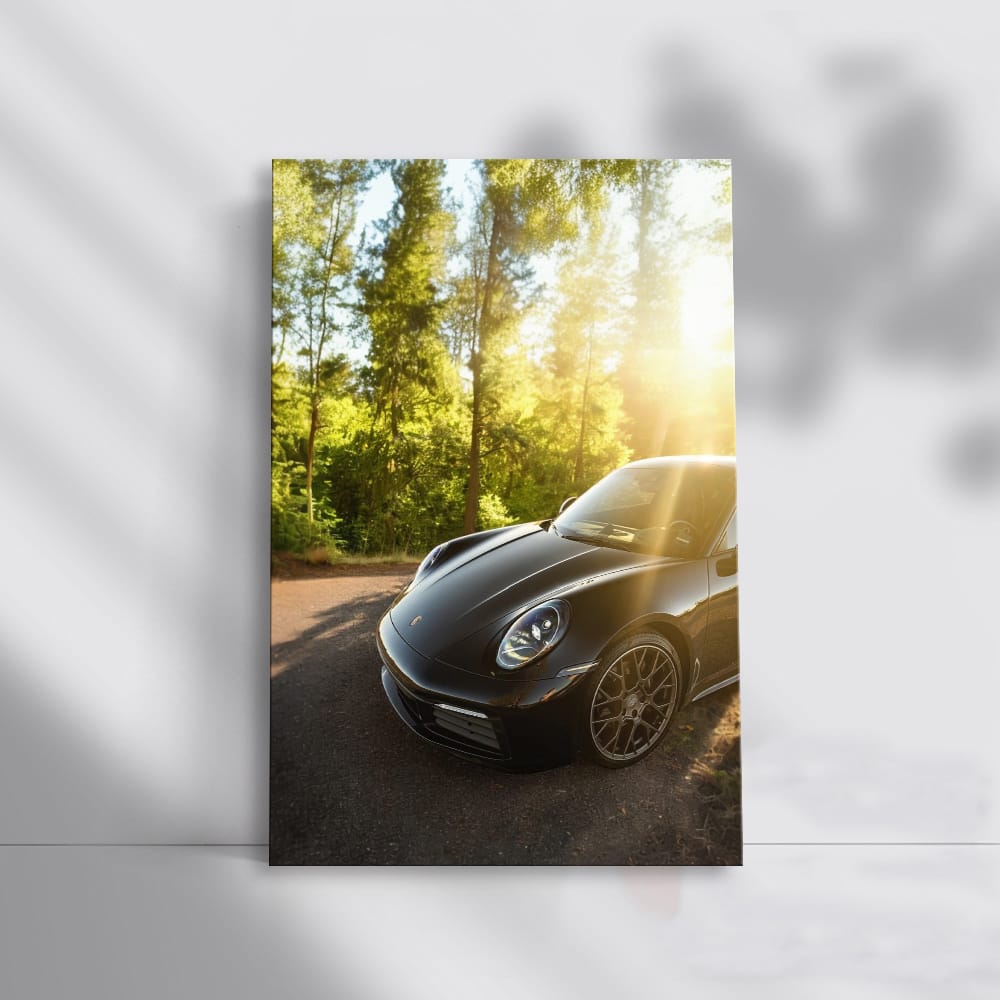 Black Porsche 911 Carrera S in Nature - Elegance in Motion