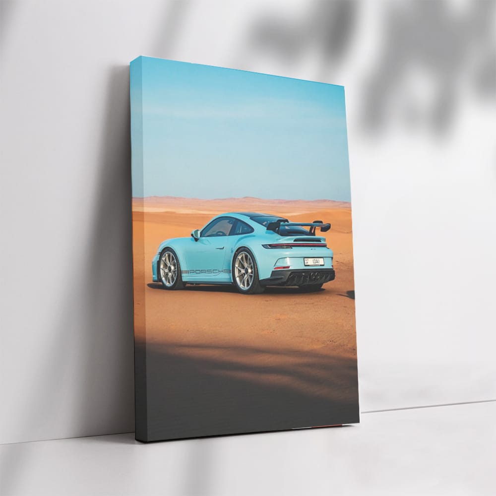 Porsche 911 GT3 Shark Blue in Desert - Speed Meets Elegance