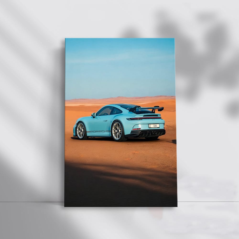 Porsche 911 GT3 Shark Blue in Desert - Speed Meets Elegance