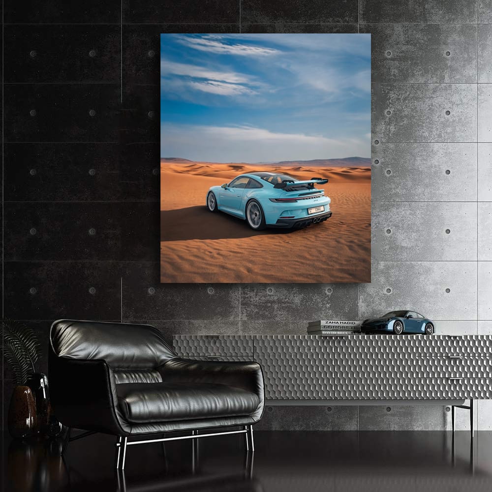 Porsche 911 GT3 in Shark Blue - Desert Beauty, Speed Unleashed