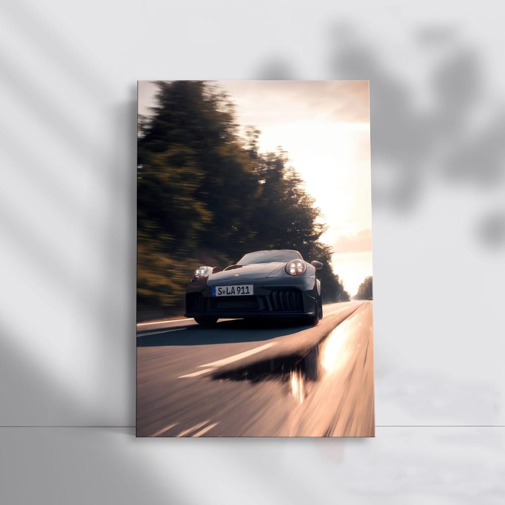 Porsche 911 GTS Cruising Highway - Performance Unleashed