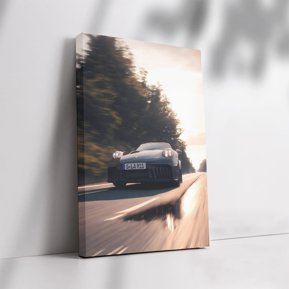 Porsche 911 GTS Cruising Highway - Performance Unleashed