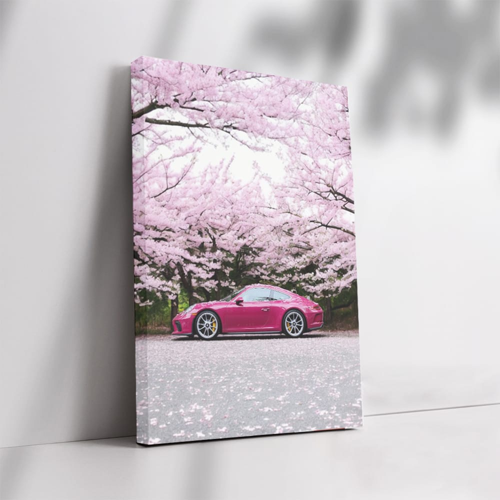 Porsche 911 in Pink with Sakura - Elegance and Speed