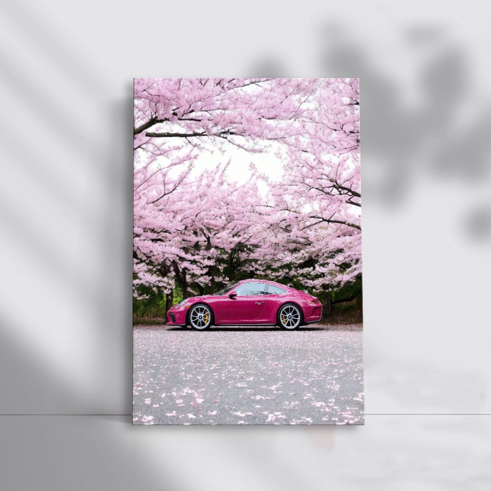 Porsche 911 in Pink with Sakura - Elegance and Speed