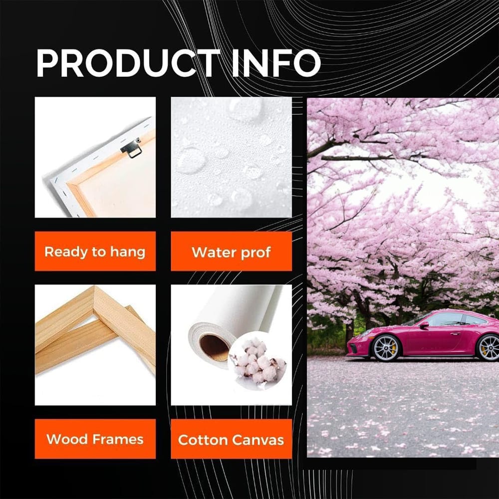 Porsche 911 in Pink with Sakura - Elegance and Speed