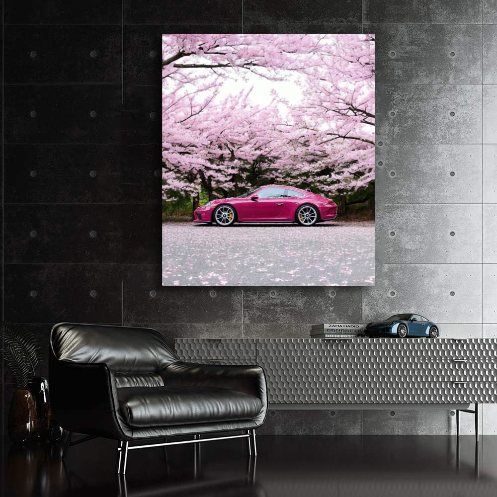 Porsche 911 in Pink with Sakura - Elegance and Speed