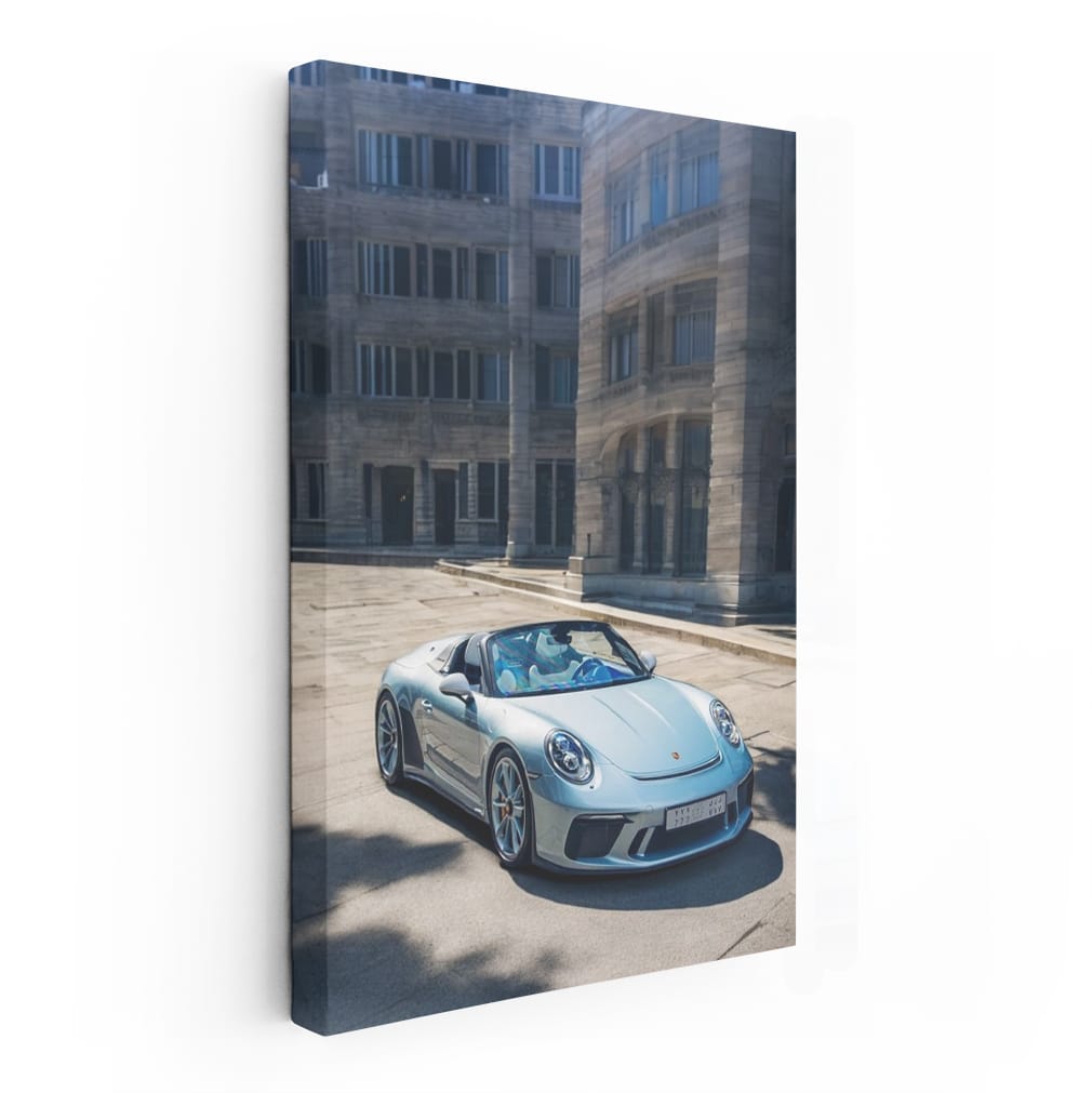 Porsche 911 Speedster in Front of Iconic Building - Pure Elegance