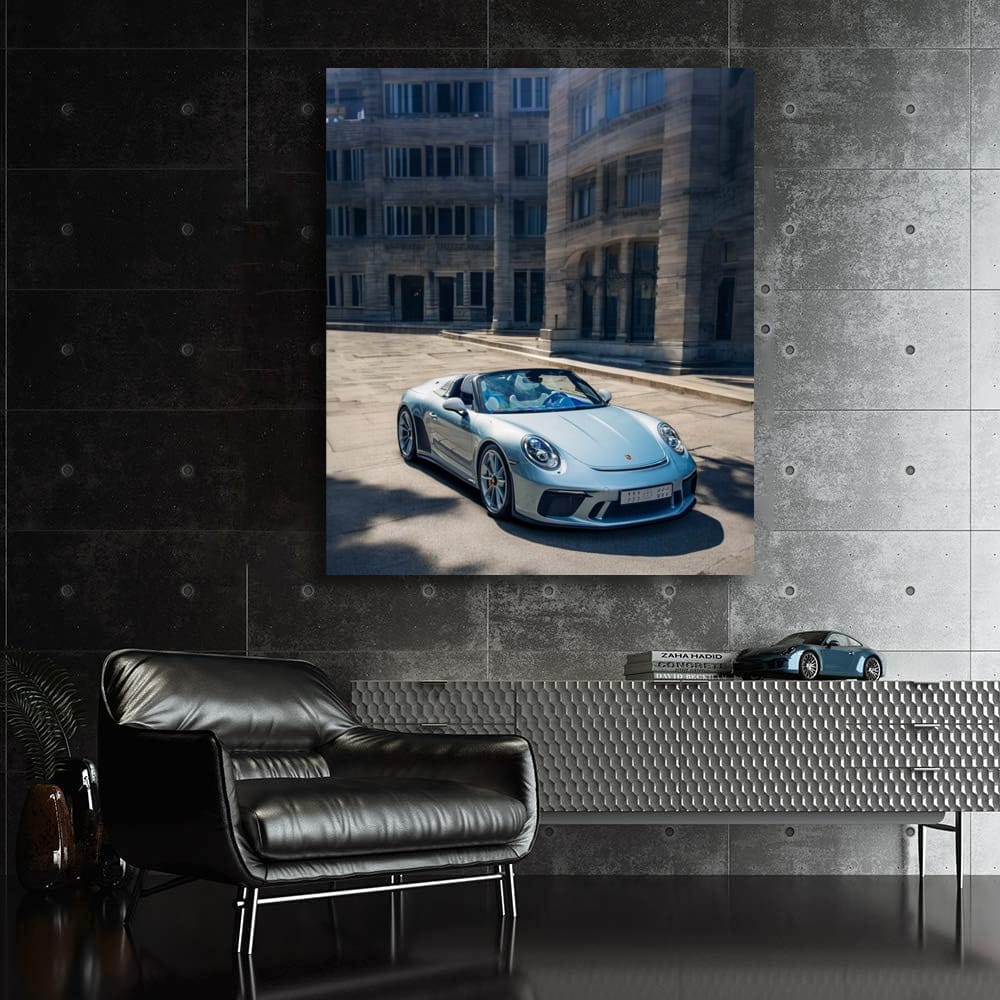 Porsche 911 Speedster in Front of Iconic Building - Pure Elegance