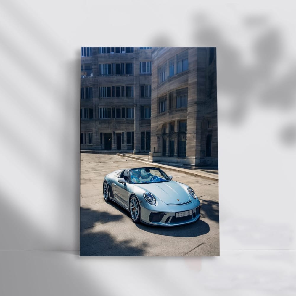Porsche 911 Speedster in Front of Iconic Building - Pure Elegance
