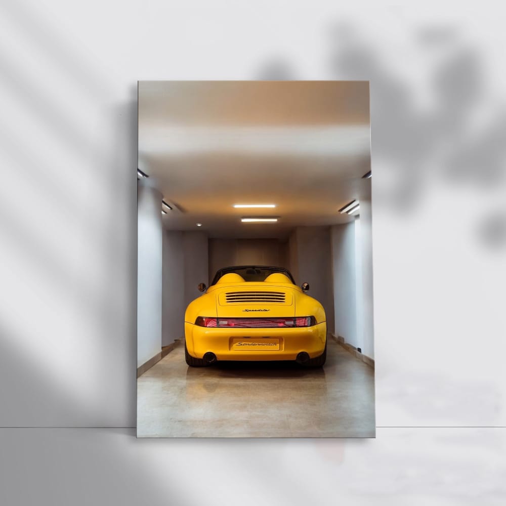 Porsche 911 Yellow Speedster in Parking - Bold Elegance