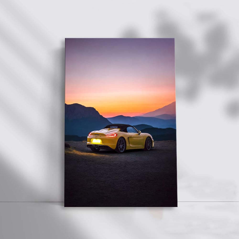 Porsche 911 Turbo Convertible at Sunset - Icon of Speed