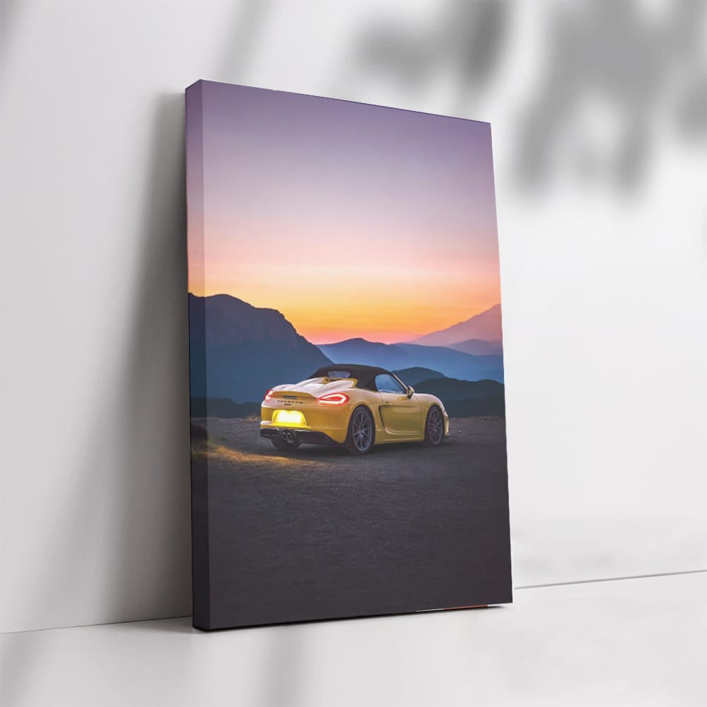 Porsche 911 Turbo Convertible at Sunset - Icon of Speed