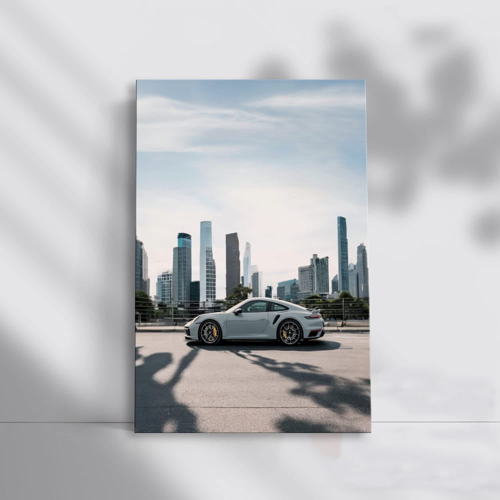 Porsche 911 Turbo S in Grey - Urban Elegance and Power