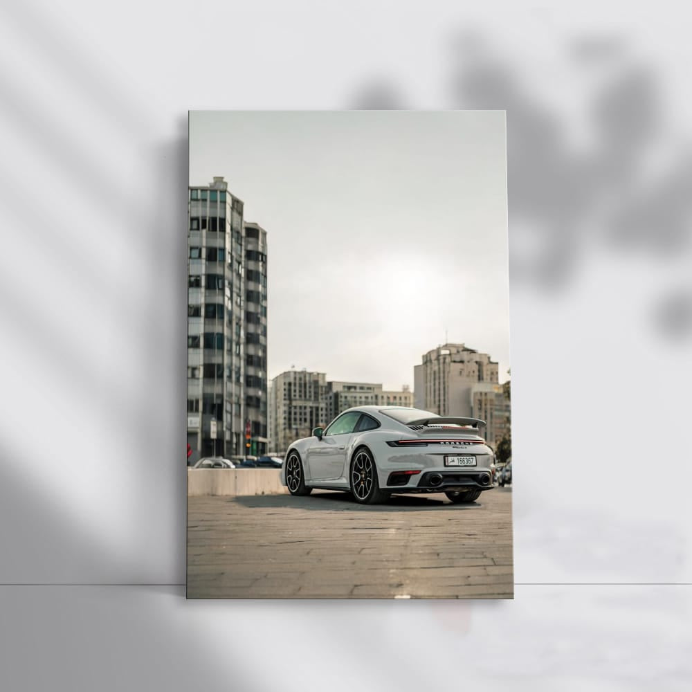 Grey Porsche 911 Turbo S Roams City Streets - Speed & Elegance