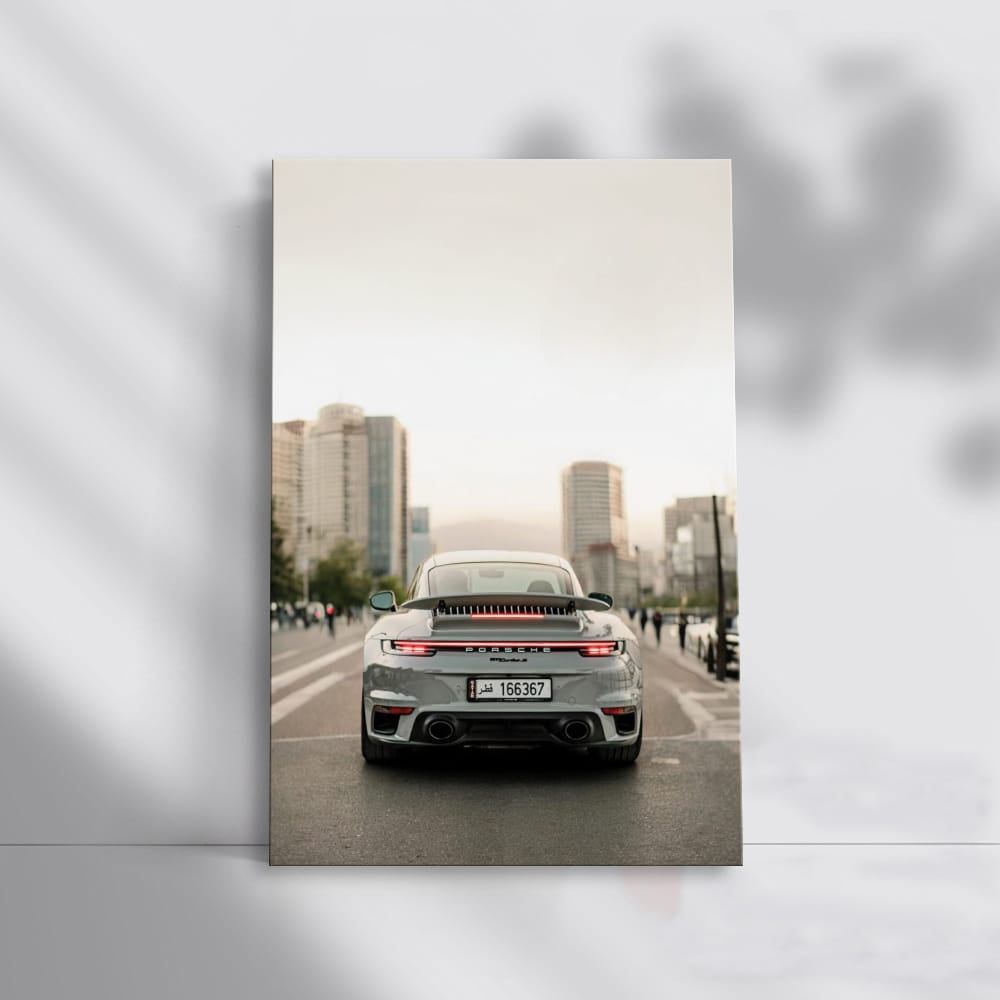 Urban Elegance: Grey Porsche 911 Turbo S - Speed Meets Style