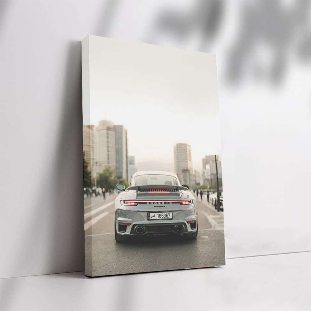 Urban Elegance: Grey Porsche 911 Turbo S - Speed Meets Style