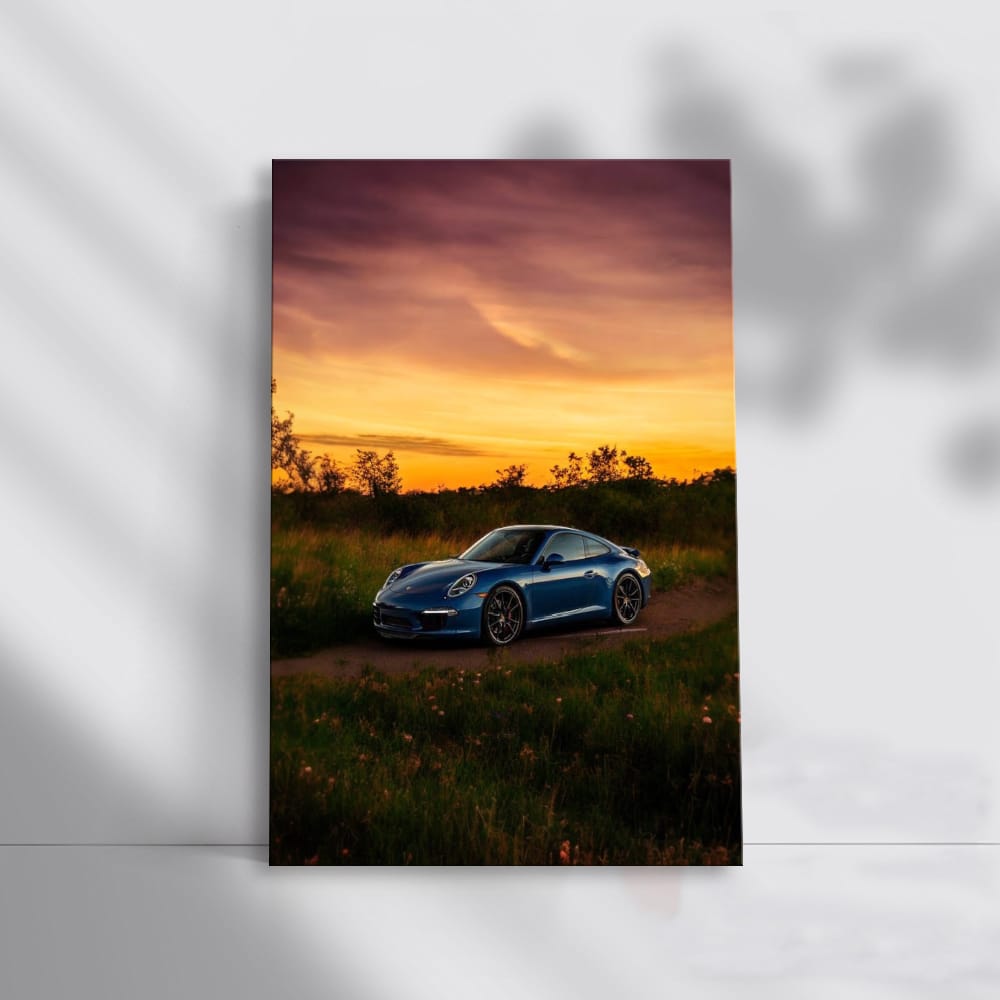 Porsche 911 in Sunset Nature - Iconic Elegance and Power