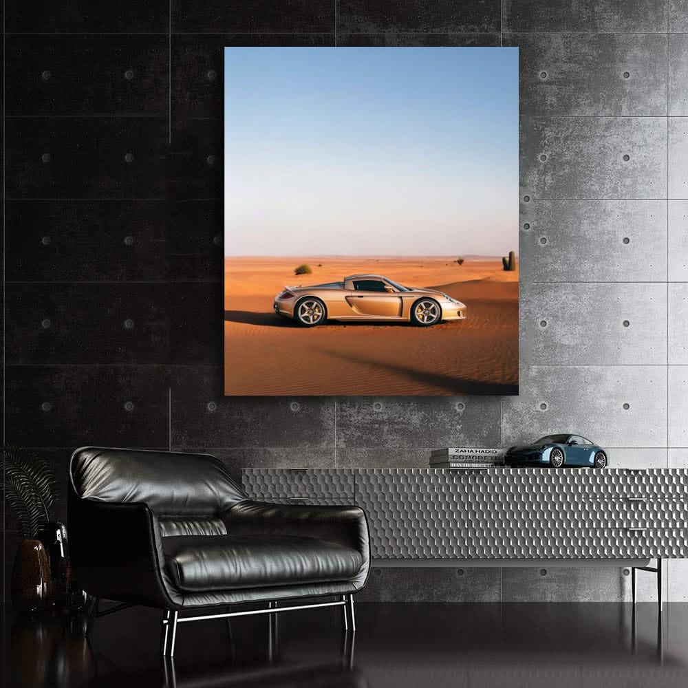Porsche 980 Carrera Glides Through Desert - Speed and Elegance