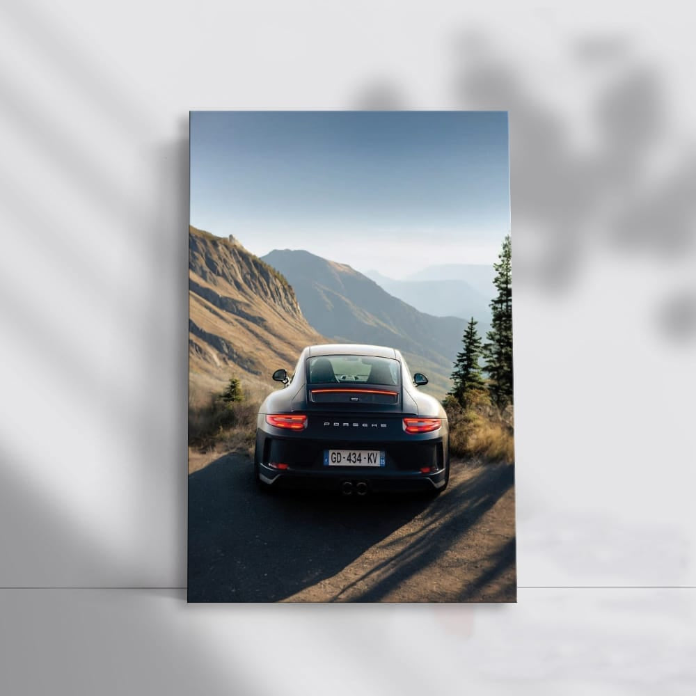 Porsche 991 GT3 in Mountains - Black Beauty Unleashed