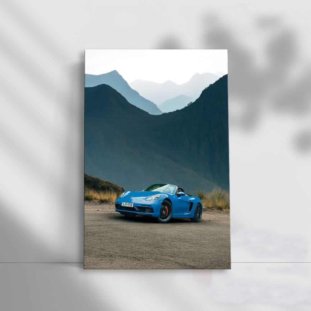 Porsche 718 Boxster Blue in Mountain Scenery - Pure Performance