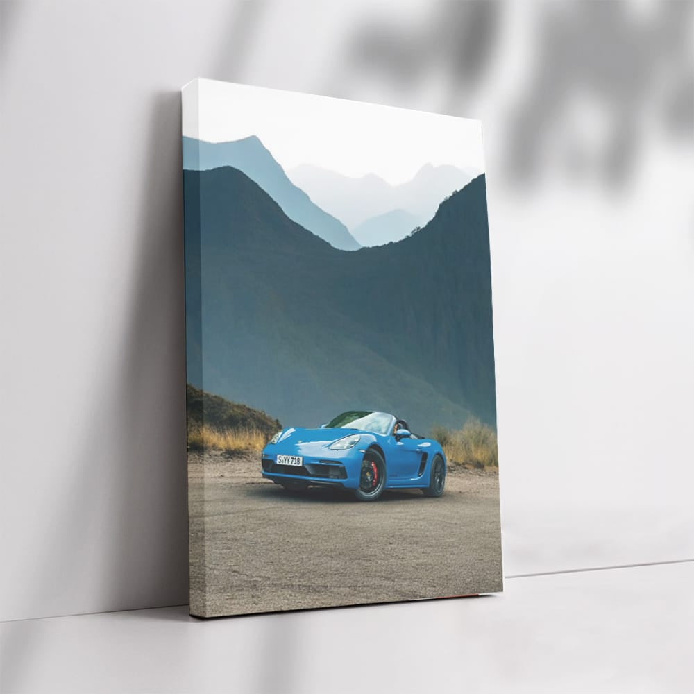 Porsche 718 Boxster Blue in Mountain Scenery - Pure Performance