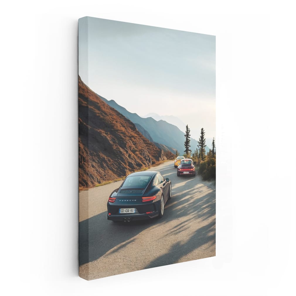 Porsche Carmeet In Mountain Wall Art