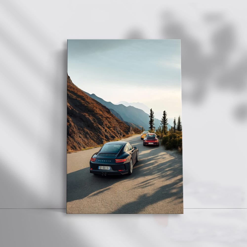 Porsche Carmeet In Mountain Wall Art