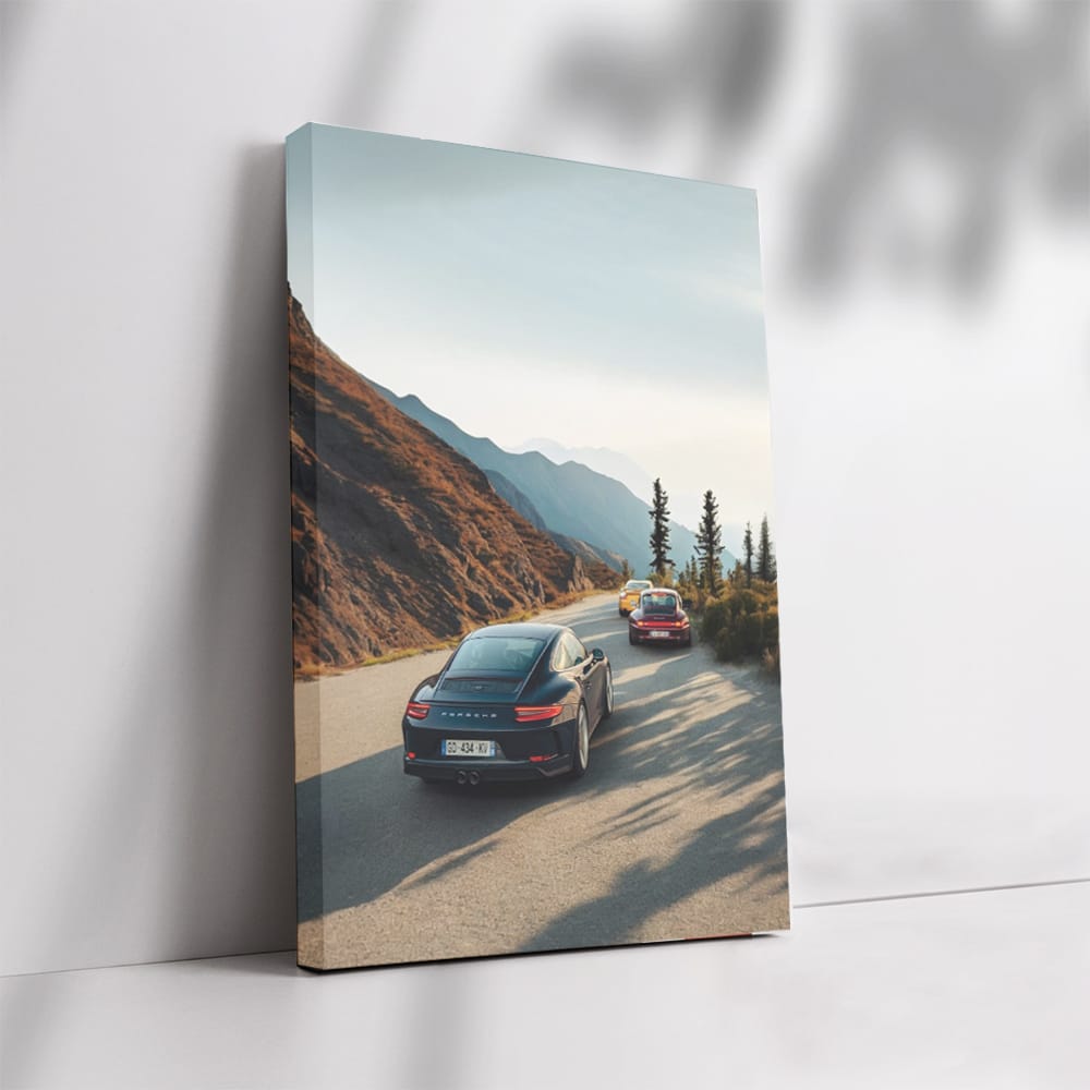 Porsche Carmeet In Mountain Wall Art