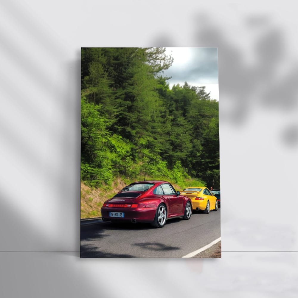 Porsche Car Gathering in Scenic Nature - Speed Meets Elegance