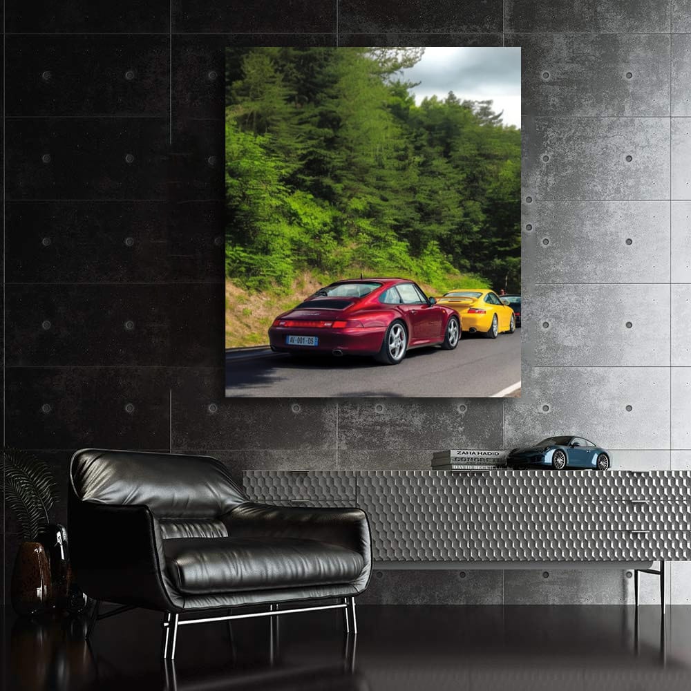 Porsche Car Gathering in Scenic Nature - Speed Meets Elegance