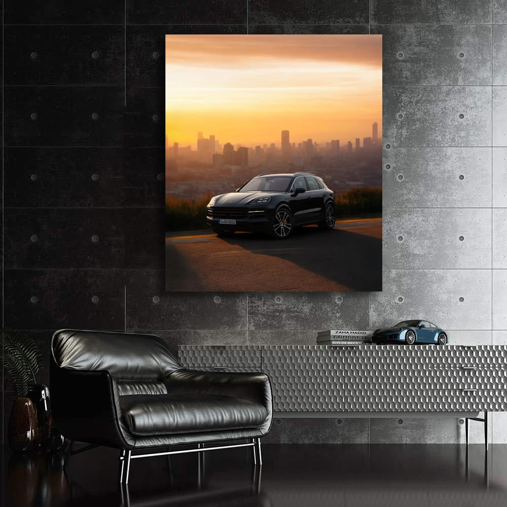 Porsche Cayenne S in City Sunset - Elegance and Power