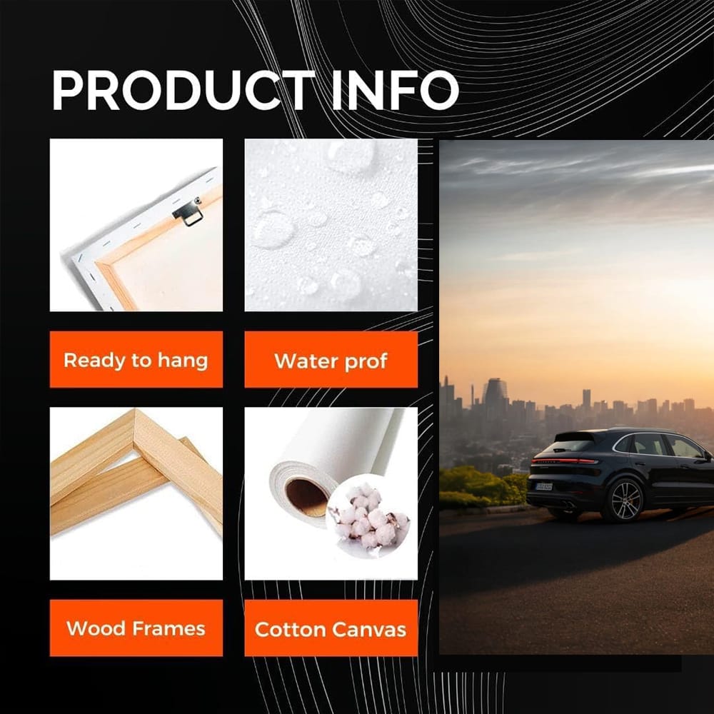 Porsche Cayenne S Sunset Cityscape - Urban Elegance