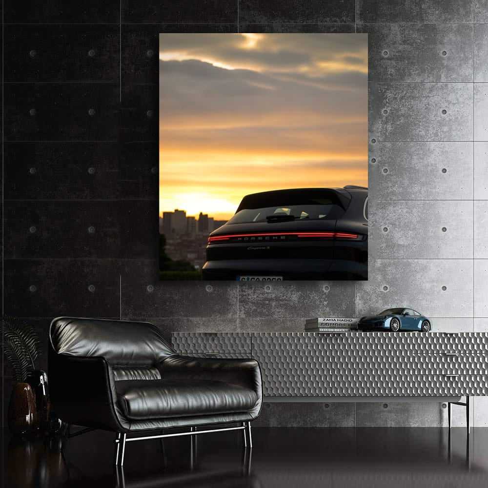 Porsche Cayenne S at Urban Sunset - Power and Elegance