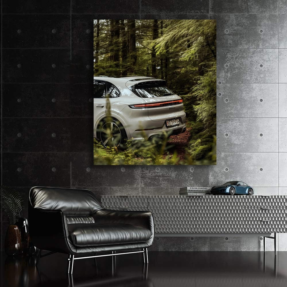 Porsche Cayenne S in Lush Forest - Sleek and Powerful SUV