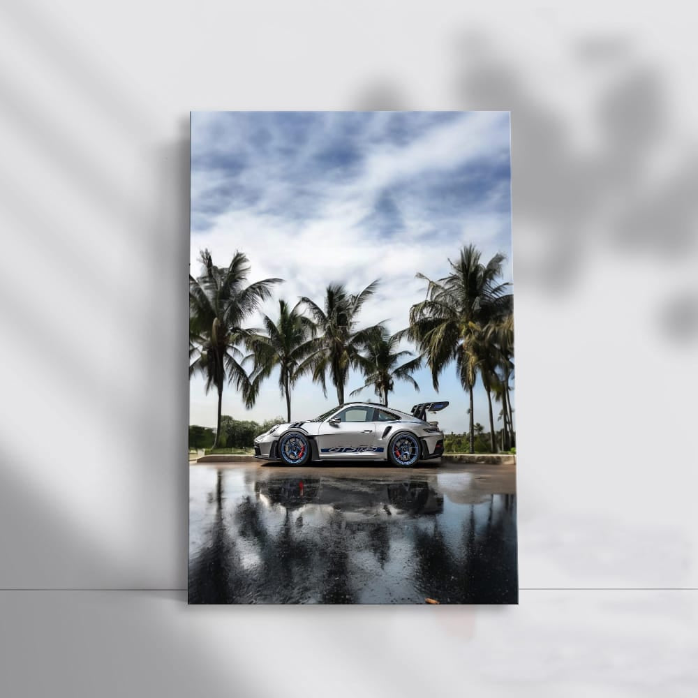 Porsche GT3 RS by Palm Trees - Speed and Elegance