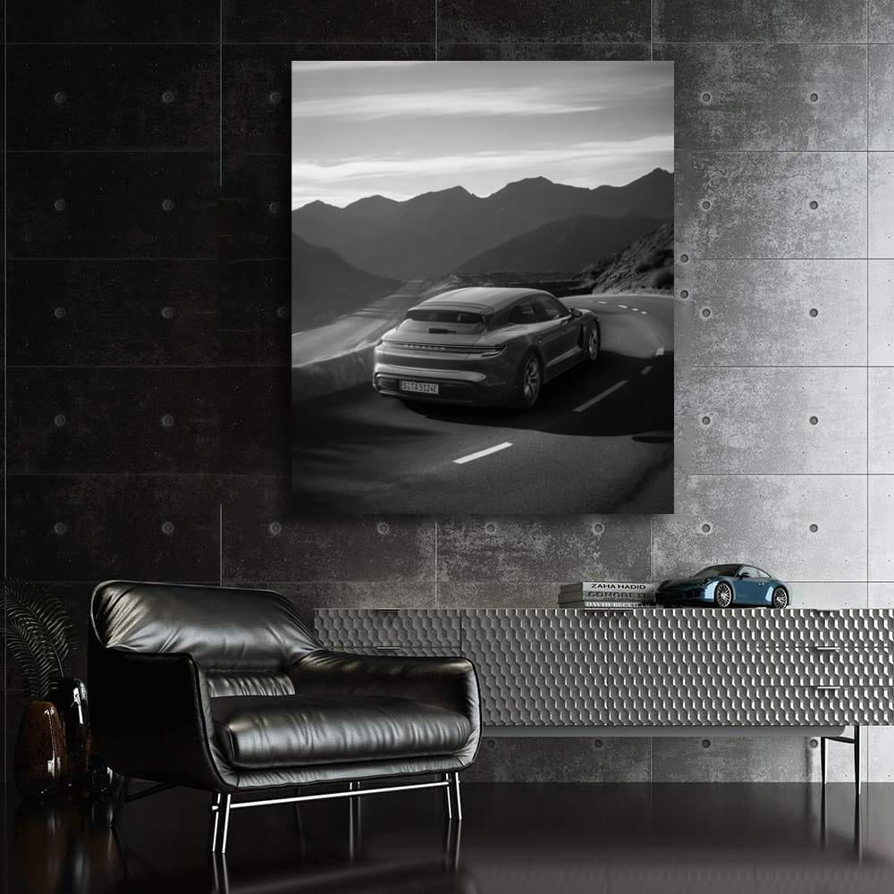 Porsche Monochrome Elegance - Classic Style in Motion